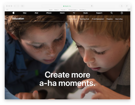 Mac in Ed Site